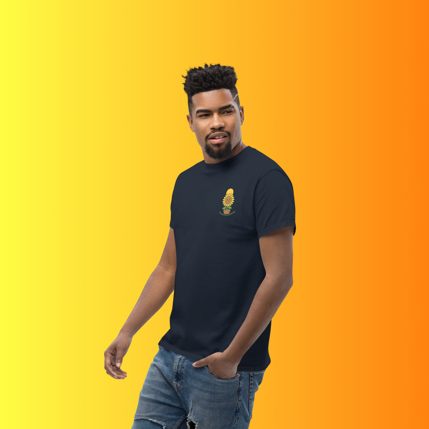 Angry Sunflower T-Shirt – Funny Plant Lover Graphic Tee for Gardeners & Cactus Fans
