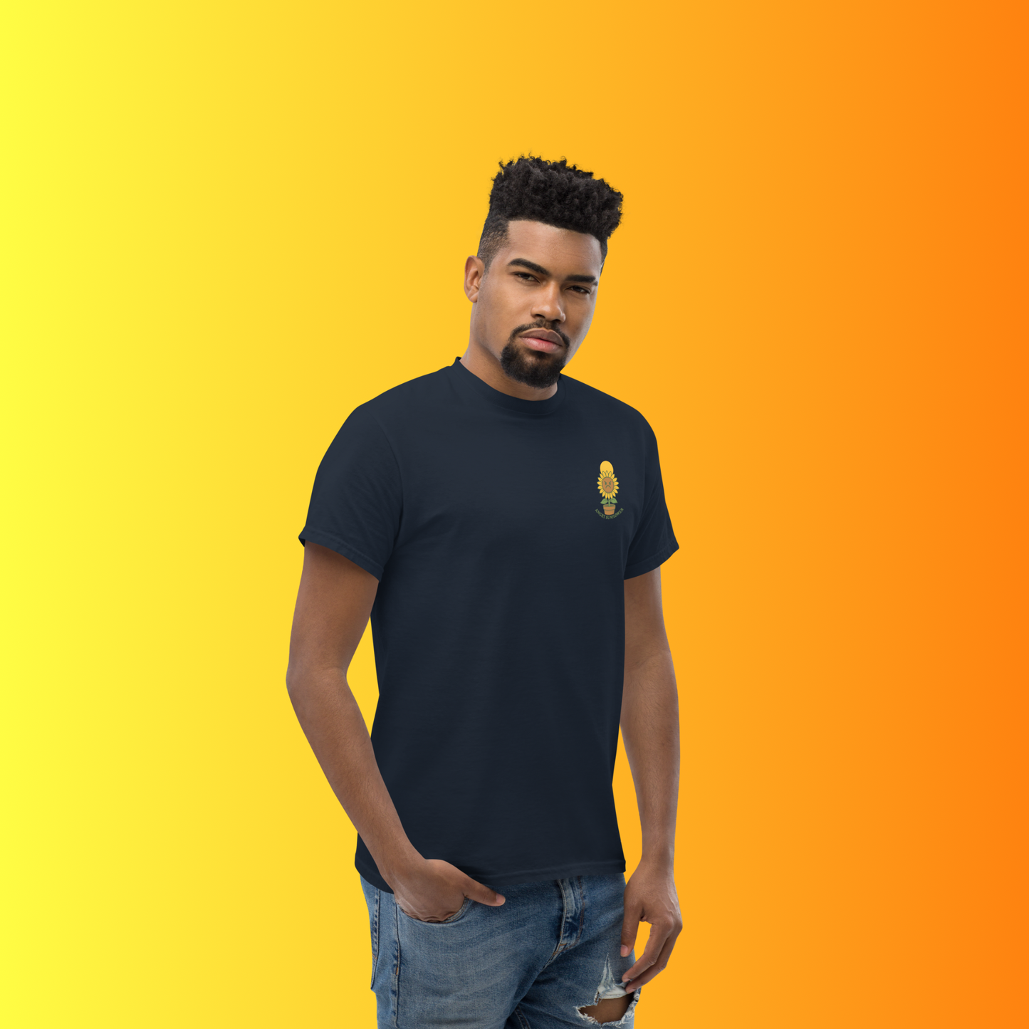 Angry Sunflower T-Shirt – Funny Plant Lover Graphic Tee for Gardeners & Cactus Fans