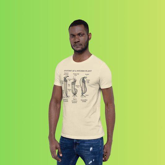 Anatomy of a Pitcher Plant – Vintage Carnivorous Plant T-Shirt