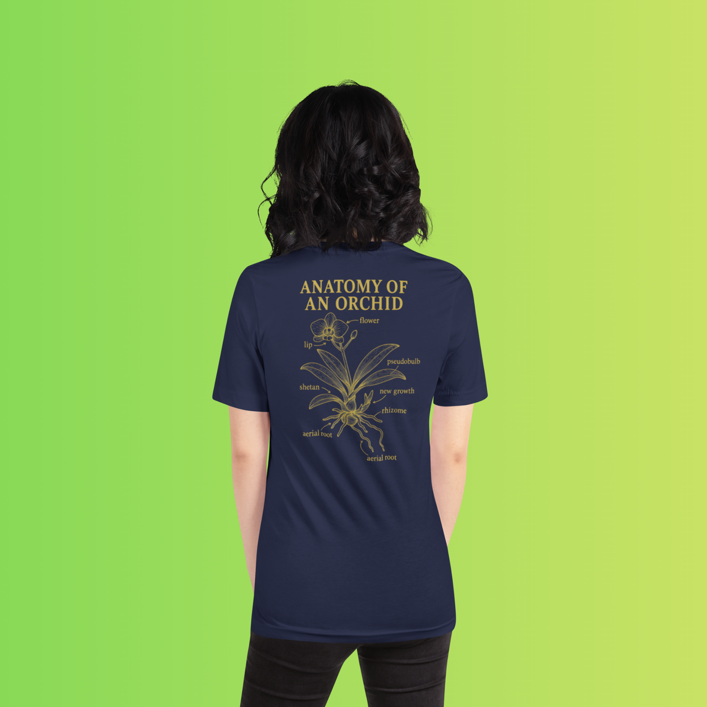 Anatomy of an Orchid – Botanical Back Print Tee