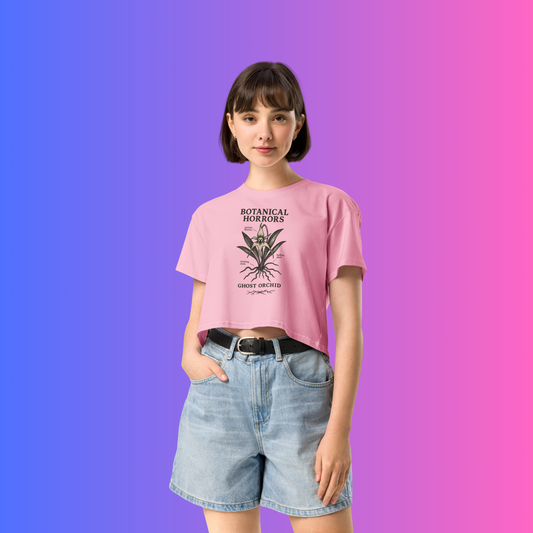 Botanical Horrors – Ghost Orchid Crop Top