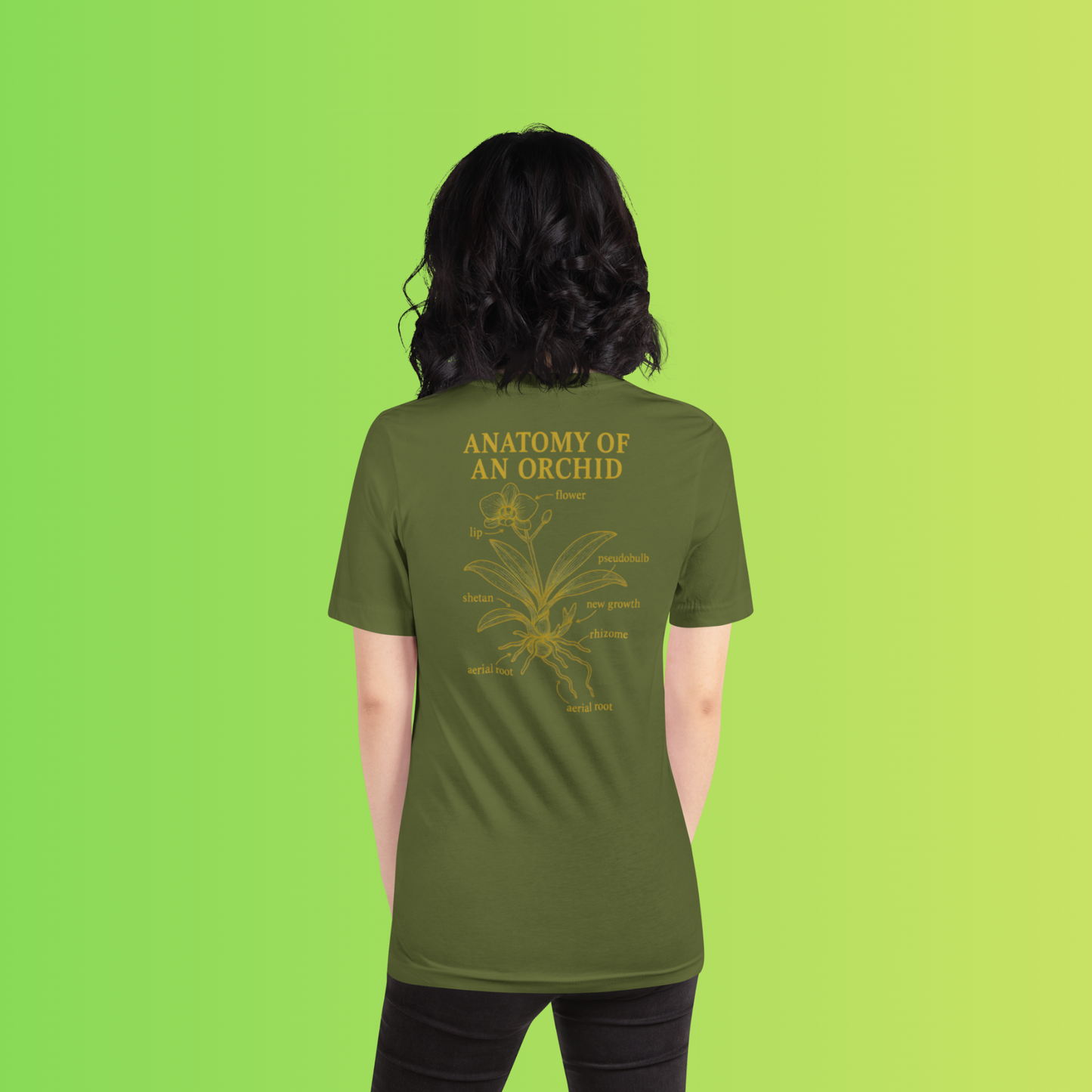 Anatomy of an Orchid – Botanical Back Print Tee