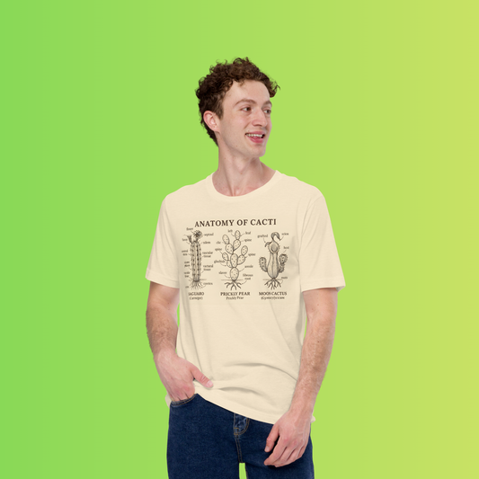 Anatomy of Cacti – Vintage Desert Botanical Illustration T-Shirt