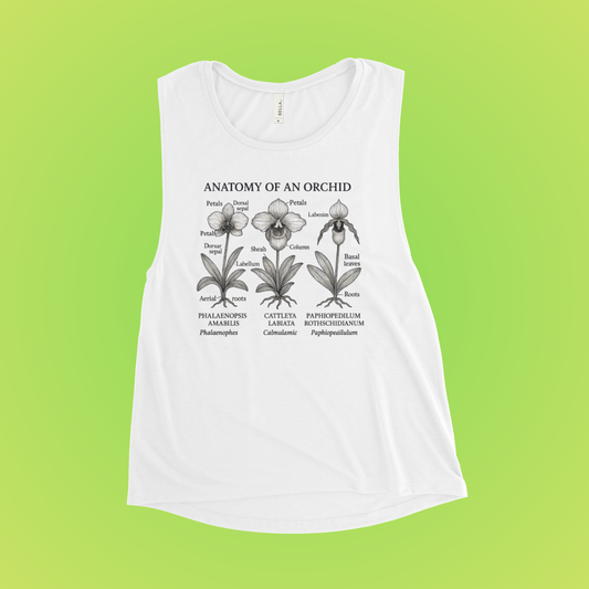 Anatomy of an Orchid muscle Tee