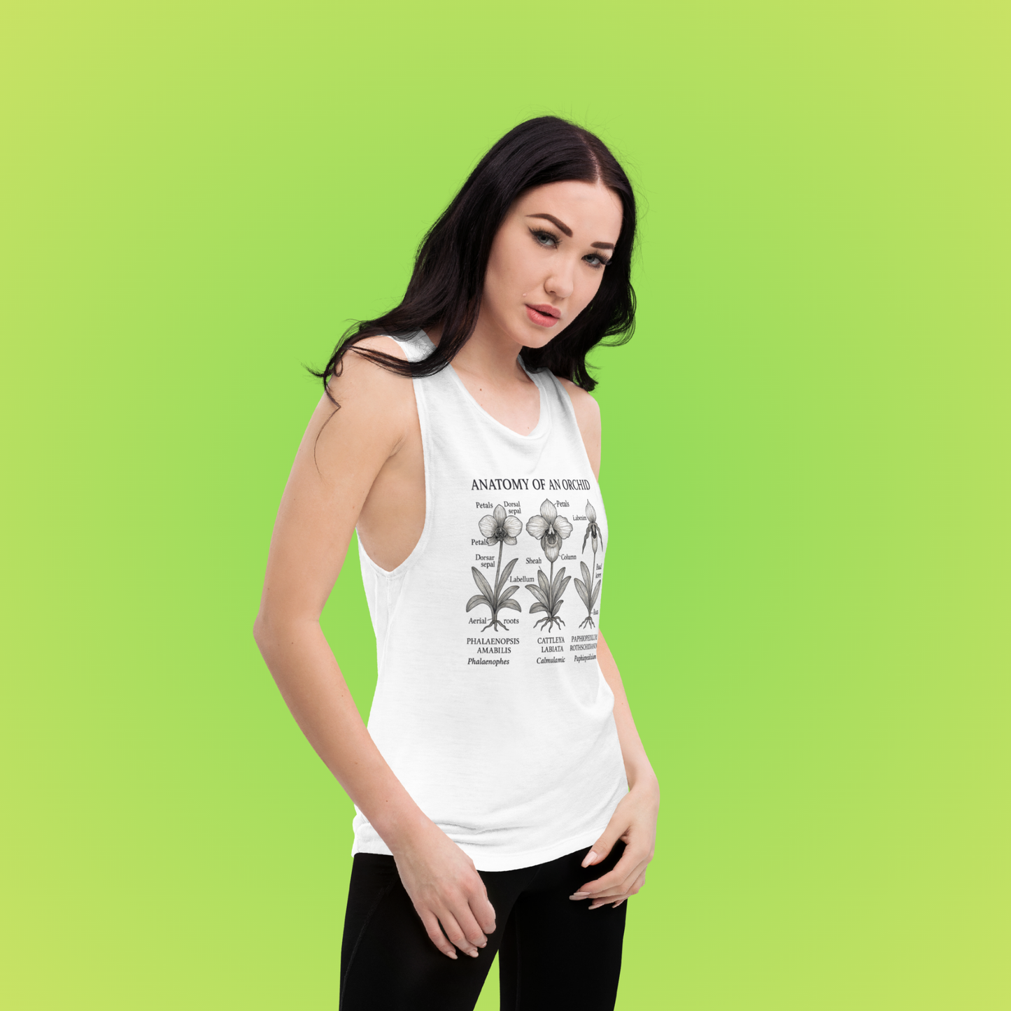 Anatomy of an Orchid muscle Tee