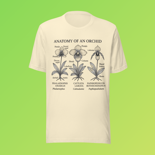 Anatomy of an Orchid Shirt – Botanical Plant Lover Tee
