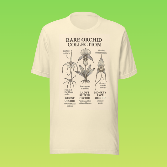 Rare Orchid Collection – Vintage Botanical Anatomy Shirt