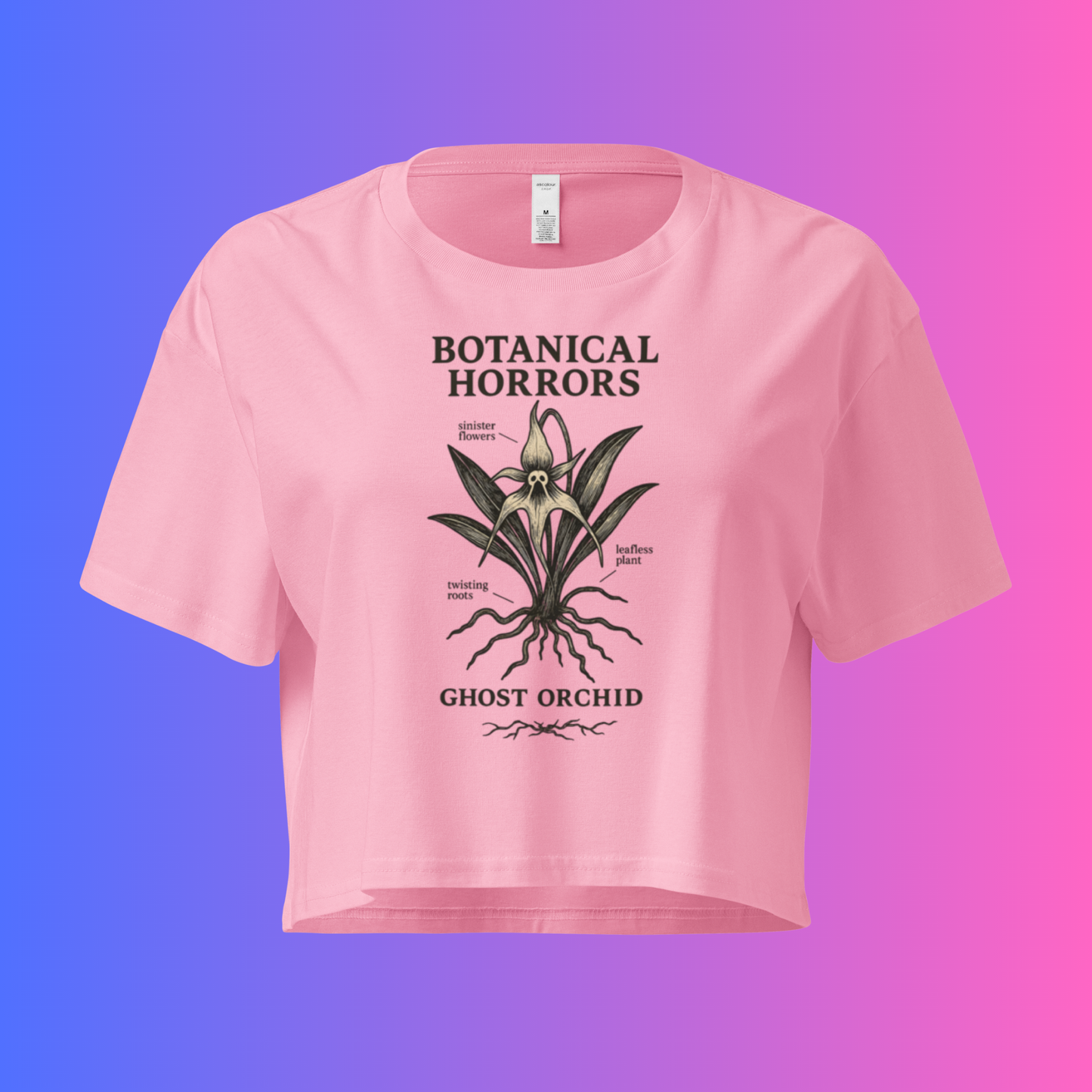Botanical Horrors – Ghost Orchid Crop Top