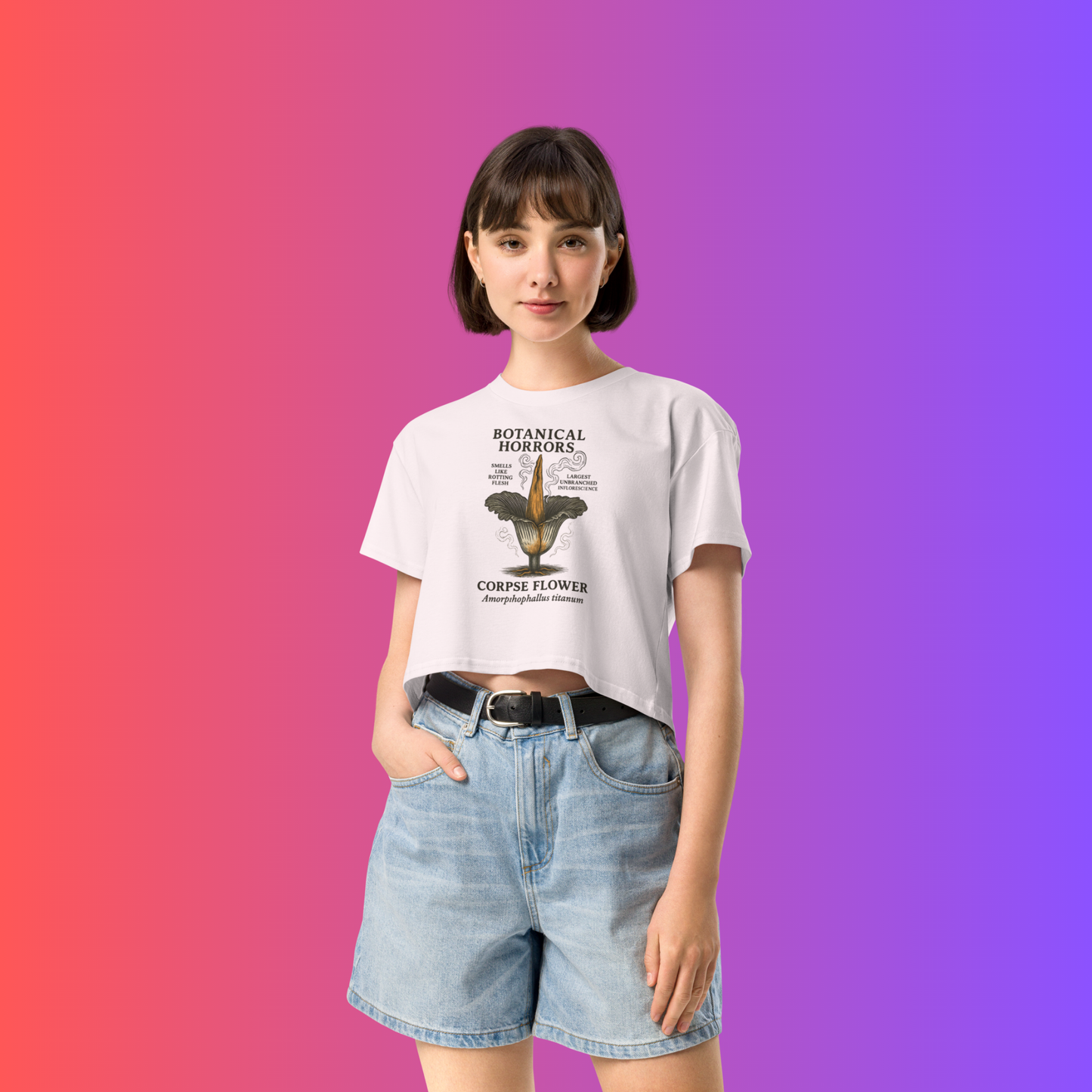 Botanical Horrors – Corpse Flower Crop Top