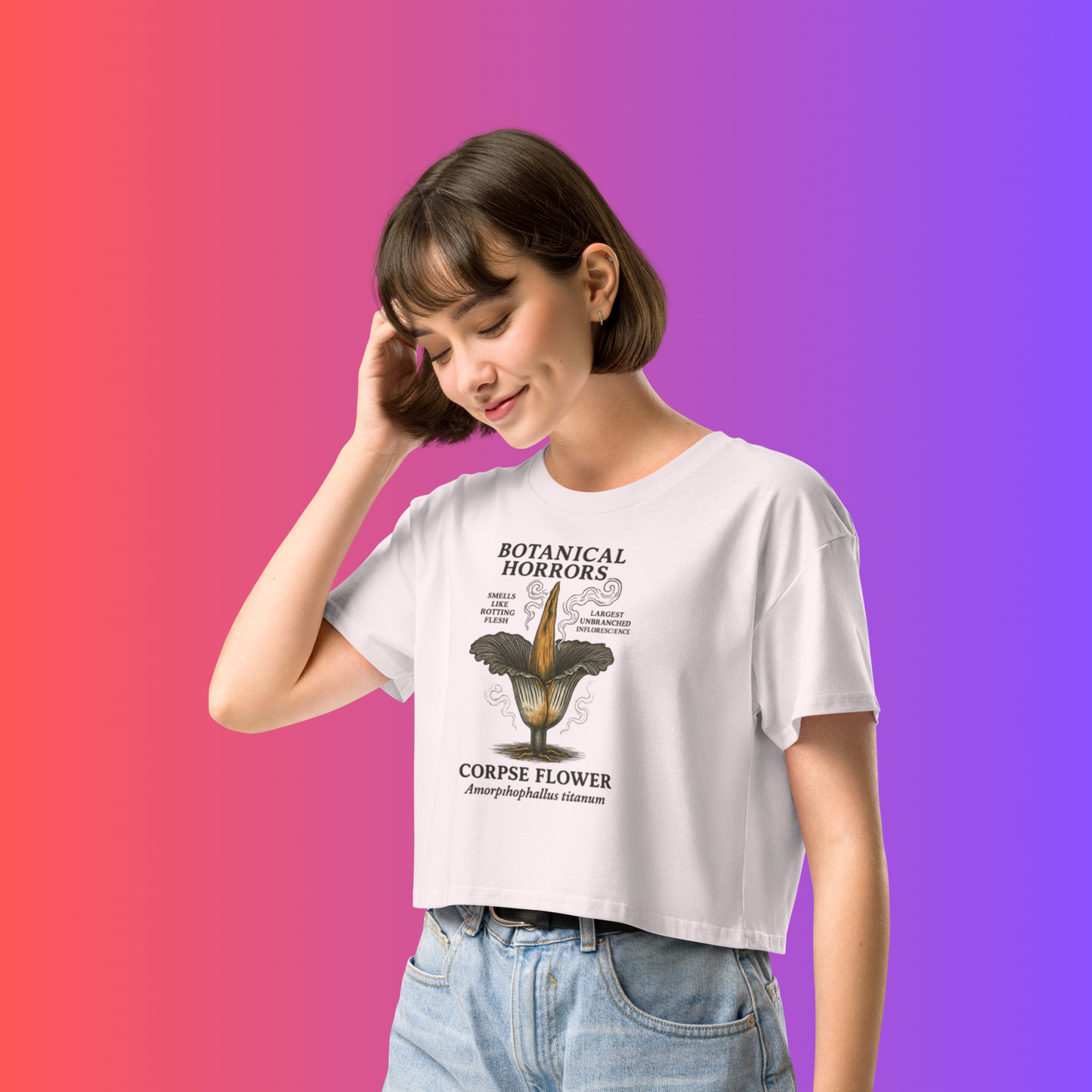 Botanical Horrors – Corpse Flower Crop Top