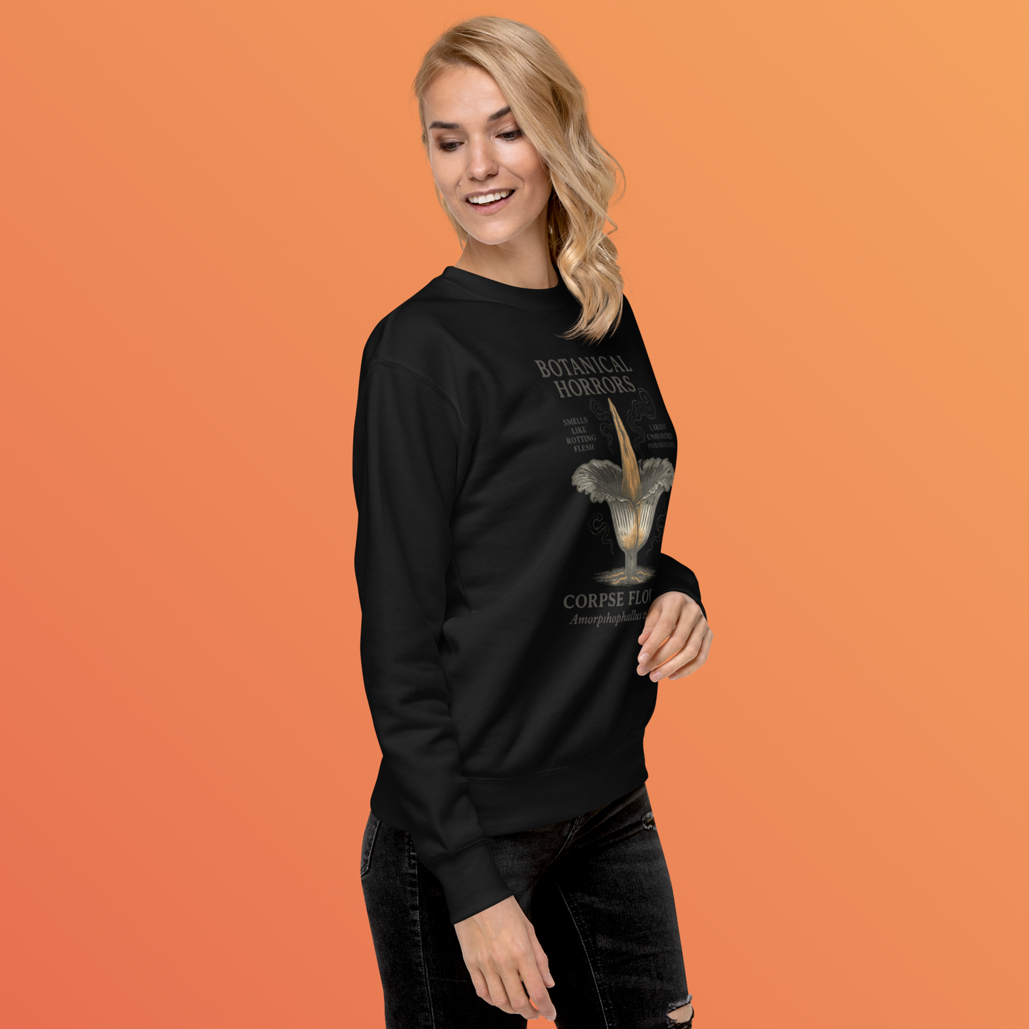 Botanical Horrors Corpse Flower Premium Sweatshirt